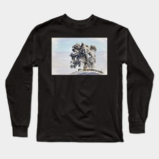 Tree winter landscape / Maléa is looking for the goblin - children's book WolfArt Long Sleeve T-Shirt